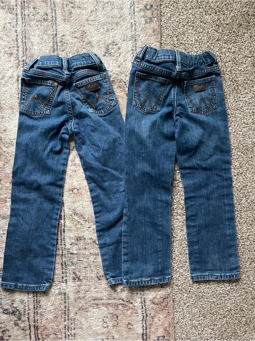 Kids Dark Blue Denim Jeans - Pack of Two